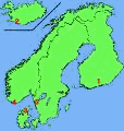 Karta med alla nordiska visföreningar | Föreningen NordVisas sidor för